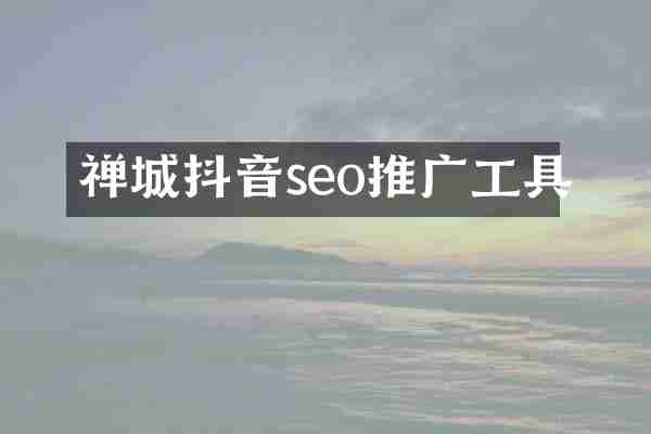 禅城抖音seo推广工具