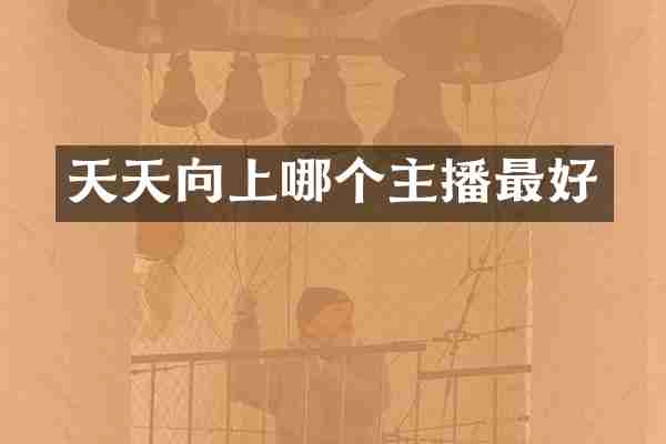 天天向上哪个主播最好