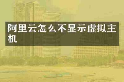 阿里云怎么不显示虚拟主机