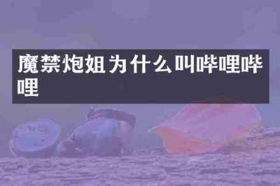 魔禁炮姐为什么叫哔哩哔哩