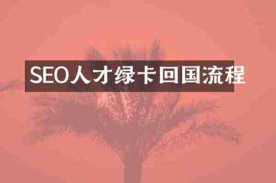 SEO人才绿卡回国流程