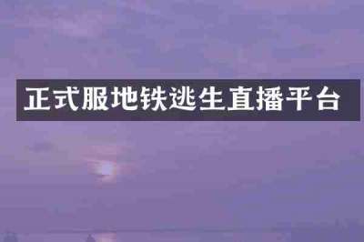 正式服地铁逃生直播平台