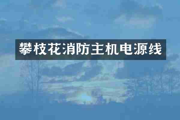 攀枝花消防主机电源线