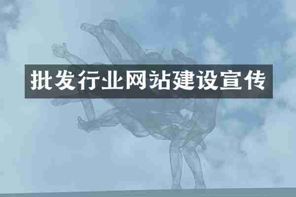 批发行业网站建设宣传