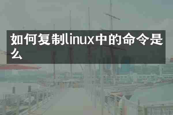 如何复制linux中的命令是什么
