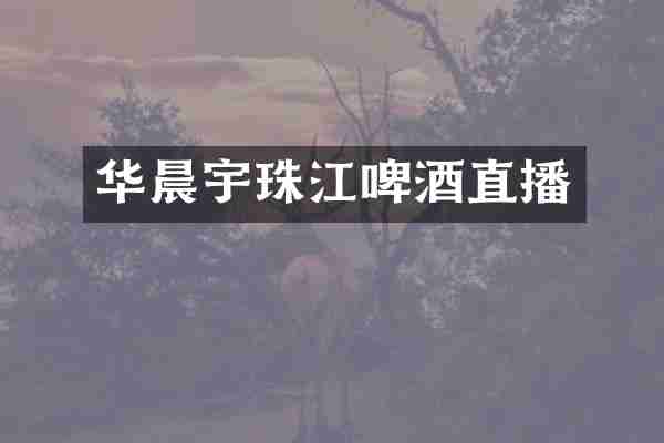 华晨宇珠江啤酒直播