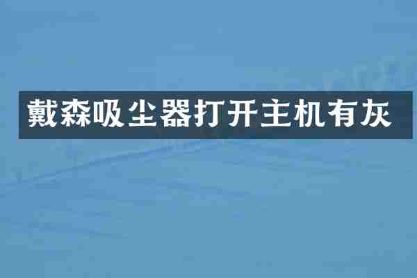 戴森吸尘器打开主机有灰