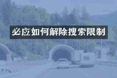 必应如何解除搜索限制
