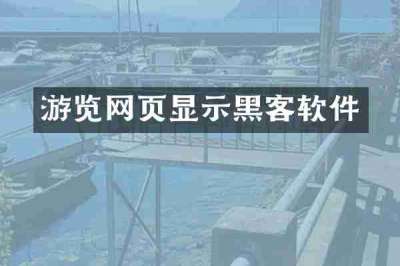 游览网页显示黑客软件