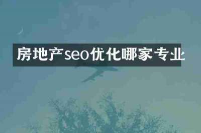 房地产seo优化哪家专业