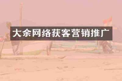 大余网络获客营销推广