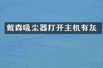 戴森吸尘器打开主机有灰