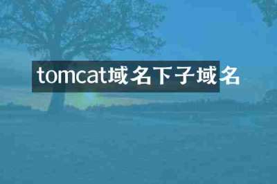 tomcat域名下子域名
