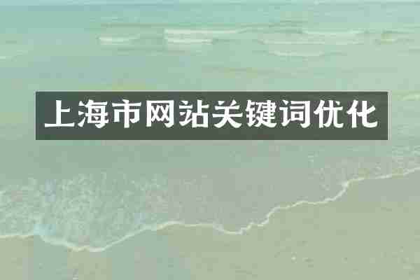 上海市网站关键词优化