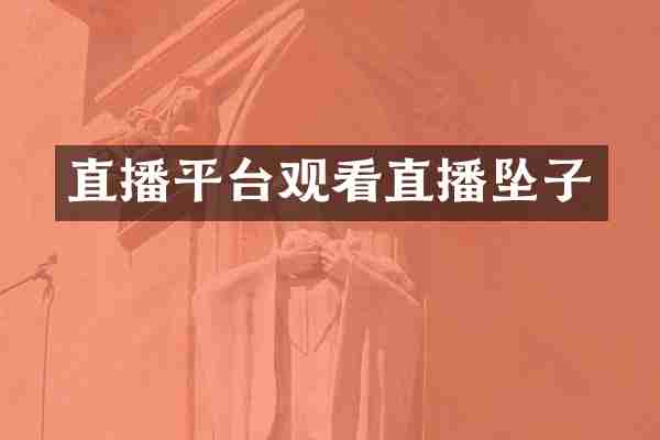 直播平台观看直播坠子