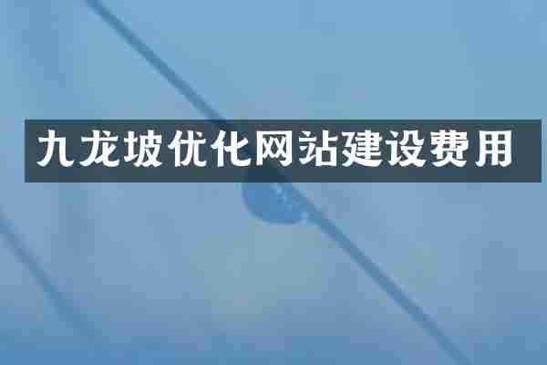 九龙坡优化网站建设费用