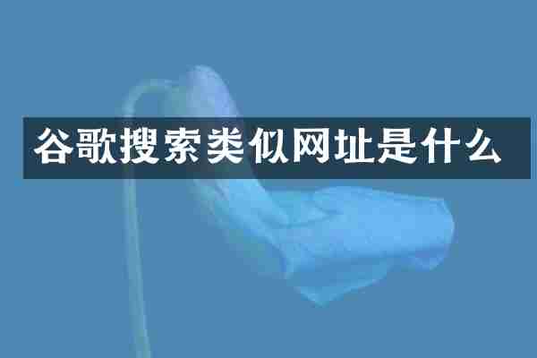 谷歌搜索类似网址是什么