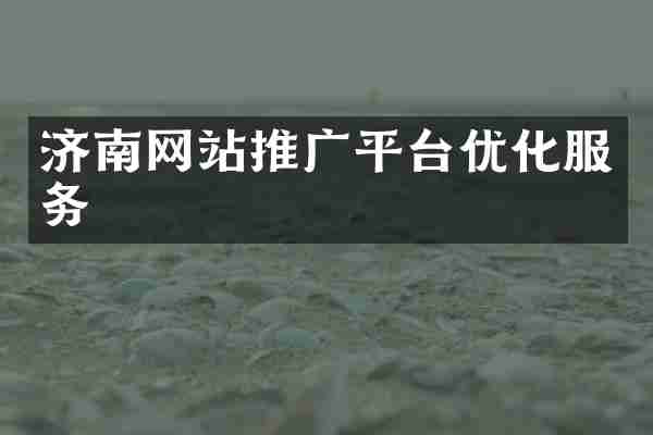 济南网站推广平台优化服务