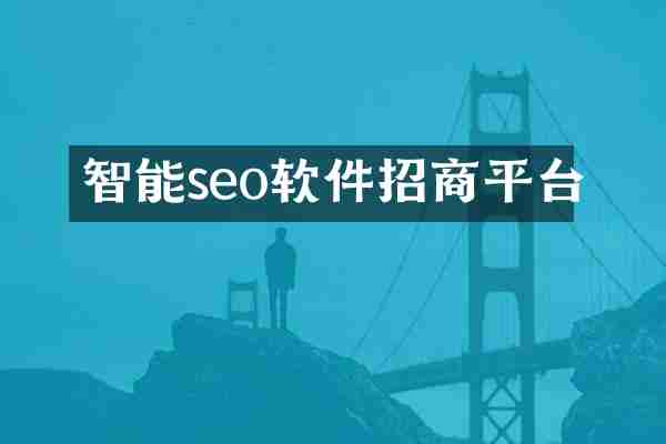 智能seo软件招商平台