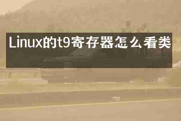 Linux的t9寄存器怎么看类型