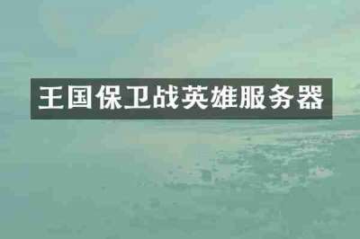 王国保卫战英雄服务器
