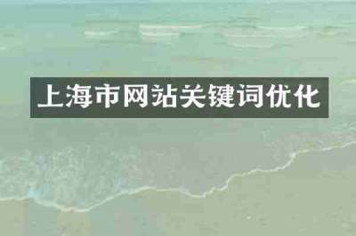 上海市网站关键词优化