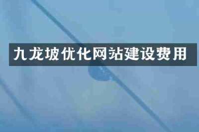 九龙坡优化网站建设费用