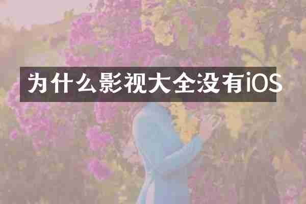 为什么影视大全没有iOS