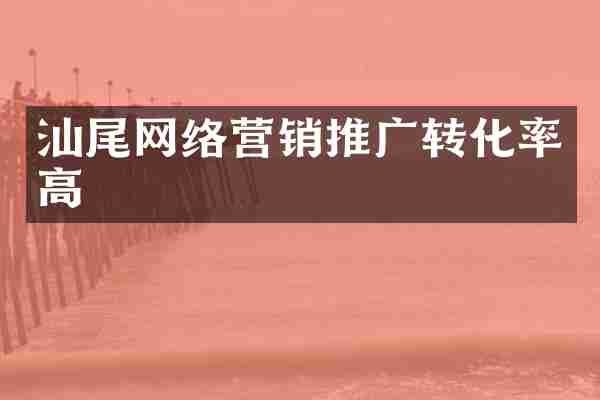 汕尾网络营销推广转化率高