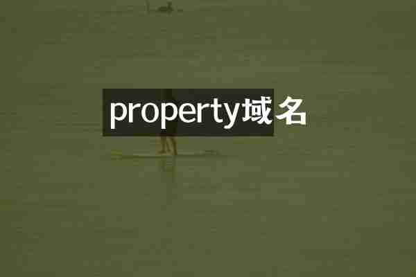 property域名
