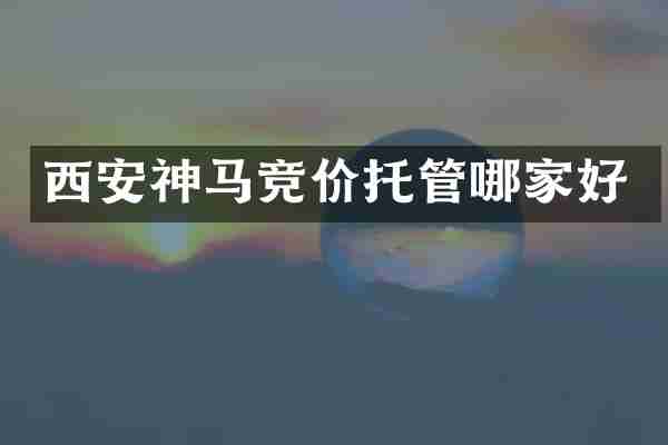 西安神马竞价托管哪家好