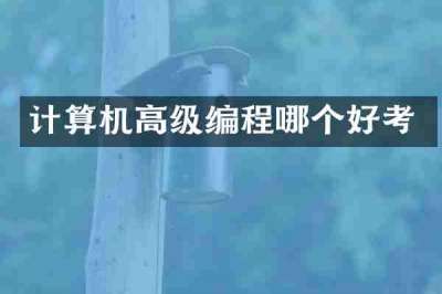 计算机高级编程哪个好考