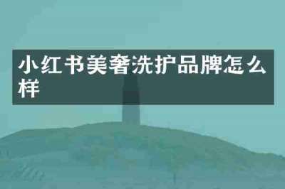 小红书美奢洗护品牌怎么样