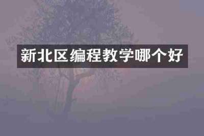新北区编程教学哪个好