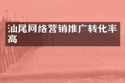 汕尾网络营销推广转化率高