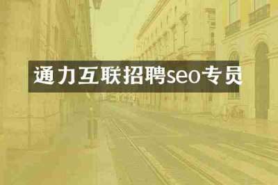 通力互联招聘seo专员