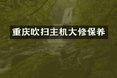 重庆吹扫主机大修保养