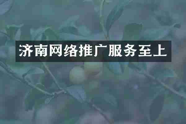 济南网络推广服务至上