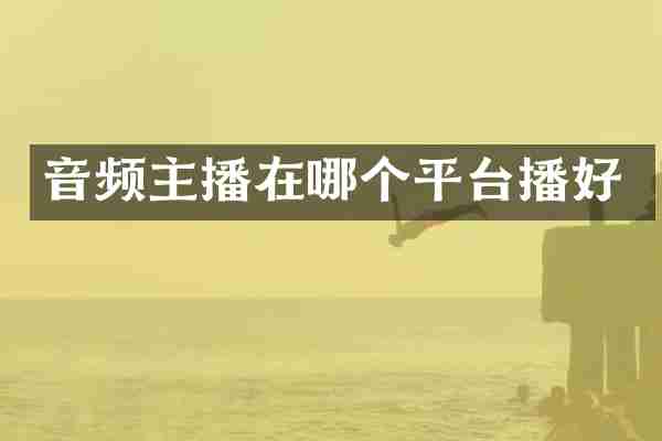 音频主播在哪个平台播好