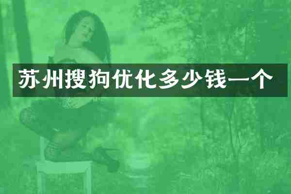 苏州搜狗优化多少钱一个