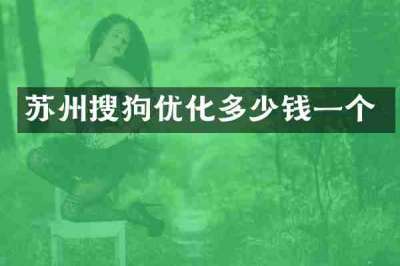 苏州搜狗优化多少钱一个