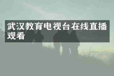 武汉教育电视台在线直播观看