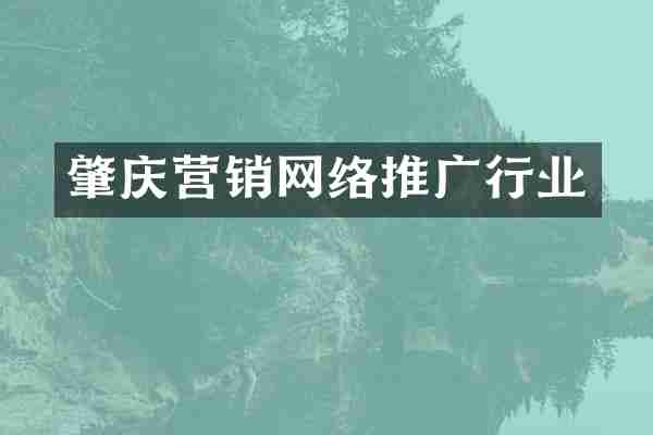肇庆营销网络推广行业