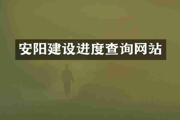 安阳建设进度查询网站