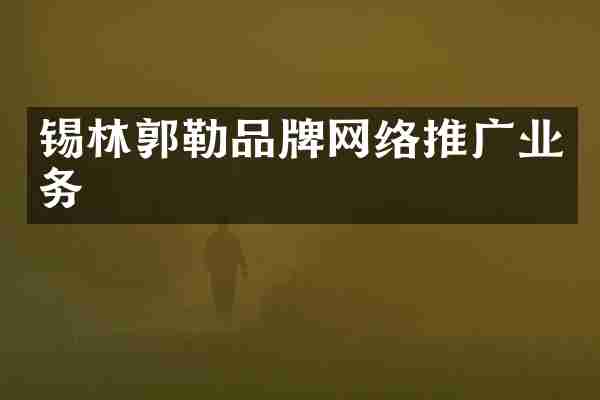 锡林郭勒品牌网络推广业务