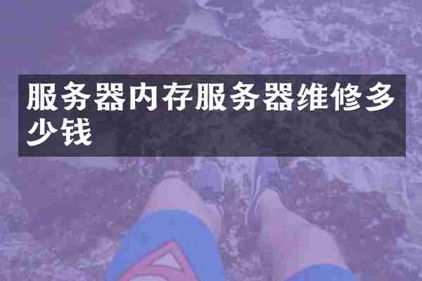 服务器内存服务器维修多少钱