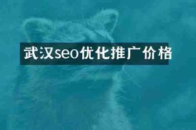 武汉seo优化推广价格