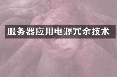 服务器应用电源冗余技术