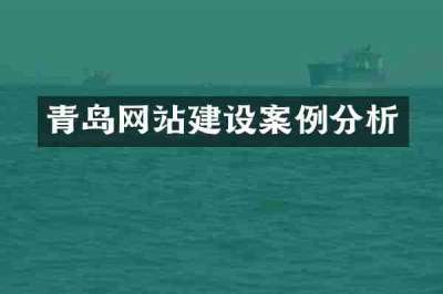 青岛网站建设案例分析