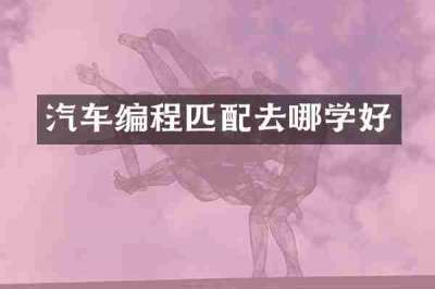 汽车编程匹配去哪学好